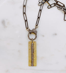 Diamond Tag Necklace